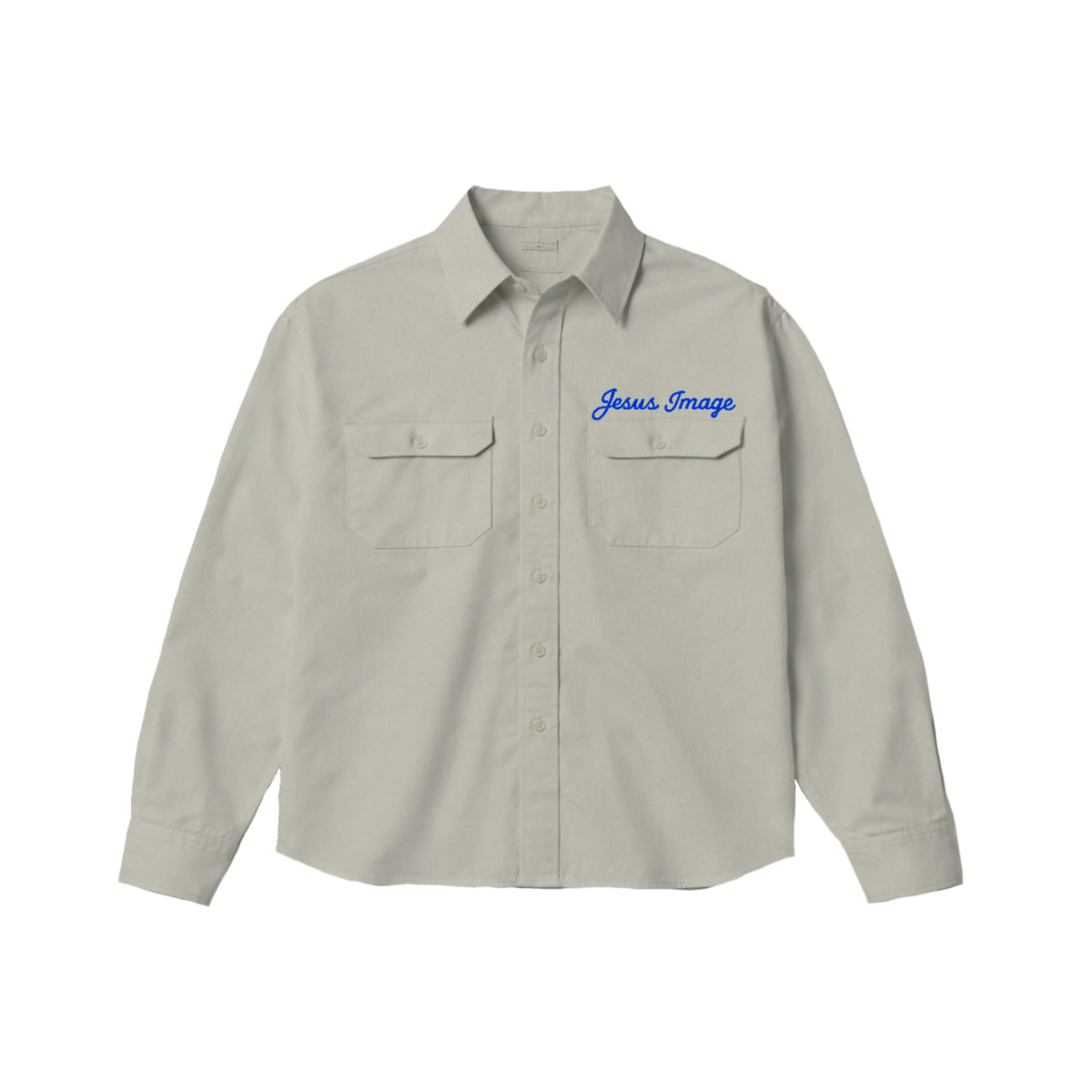 Jesus Image Button Down