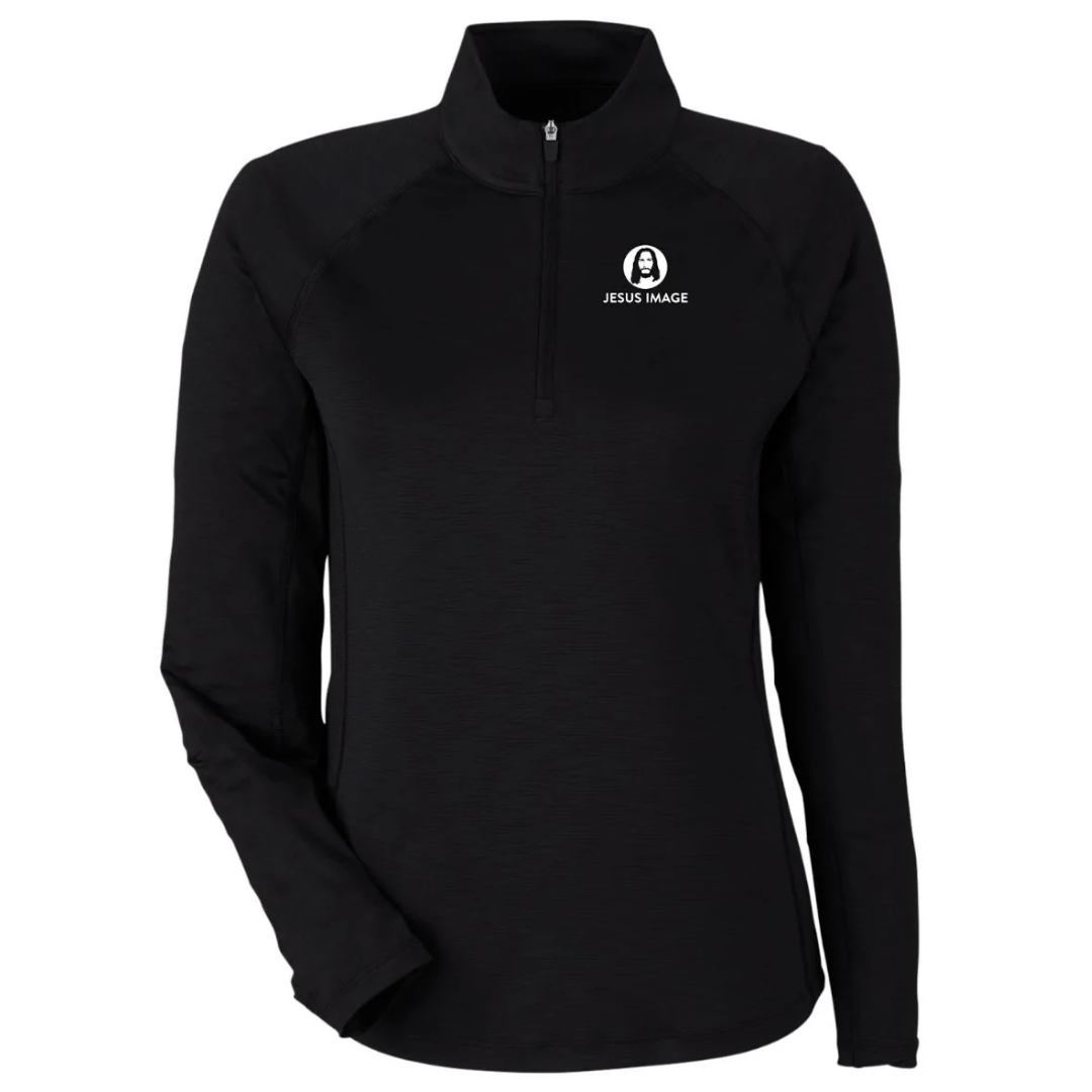 Jesus Image Ladies Quarter Zip-up
