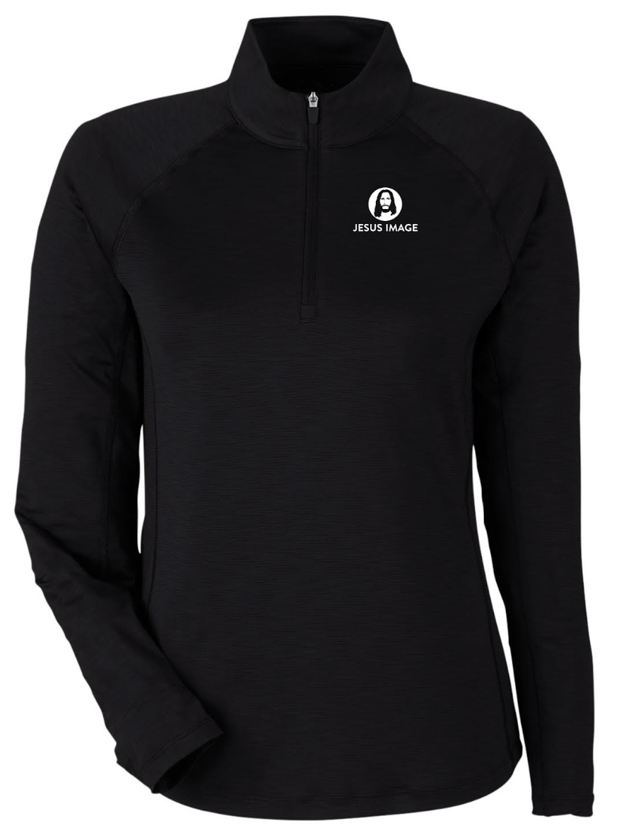 Jesus Image Puma Ladies Quarter Zip-up