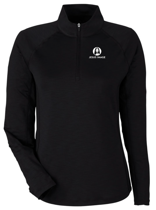 Jesus Image Puma Ladies Quarter Zip-up