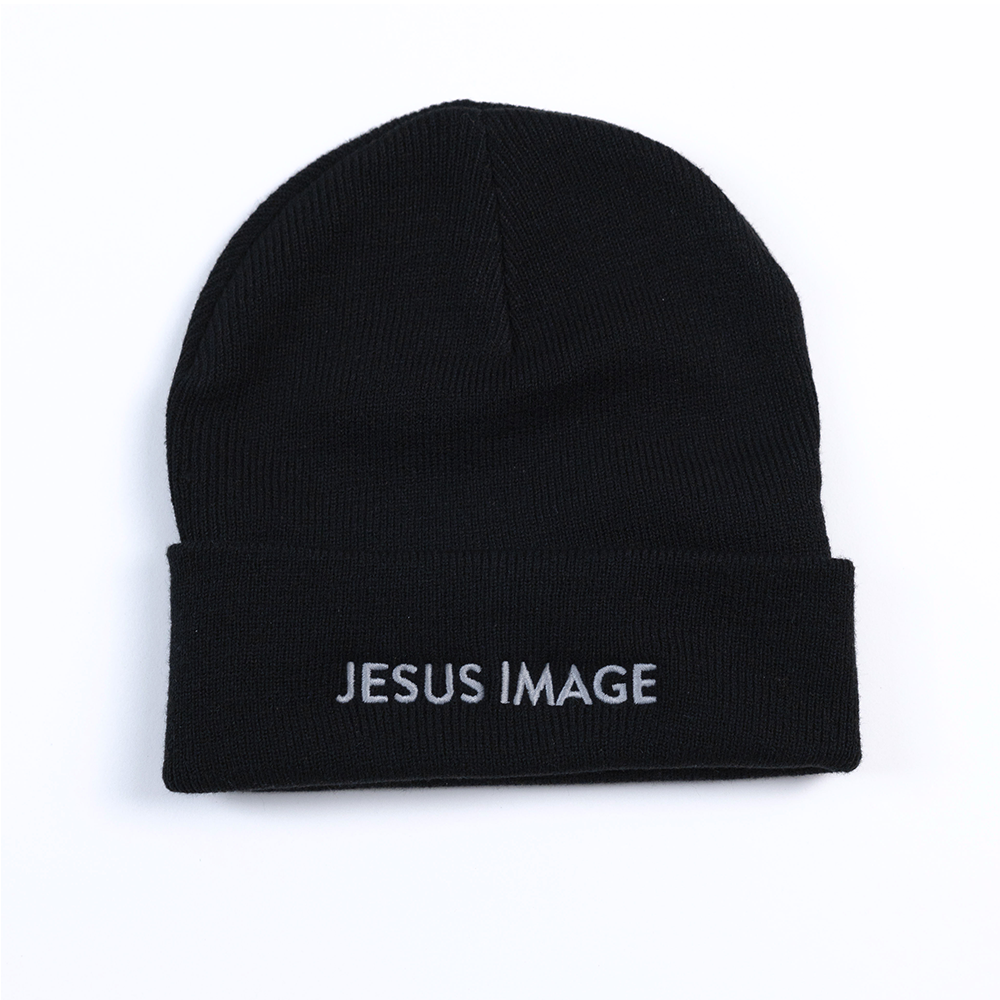 Jesus Image Beanie — Black