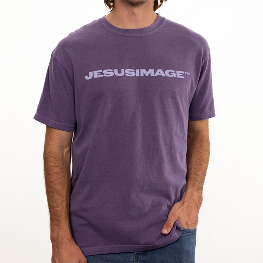 Jesus Image Basics Tee - Purple