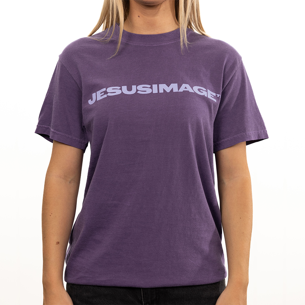 Jesus Image Basics Tee - Purple