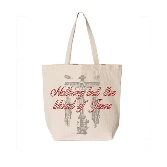 Nothing But the Blood Tote Bag